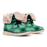 St. Patrick's Day Tartan Print Winter Boots