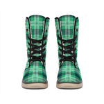 St. Patrick's Day Tartan Print Winter Boots