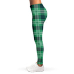 St. Patrick's Day Tartan Print Women's Leggings