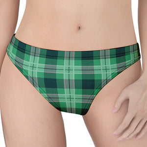 St. Patrick's Day Tartan Print Women's Thong