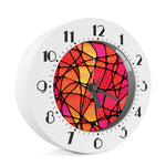 Stained Glass Mosaic Pattern Print Alarm Clock