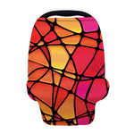 Stained Glass Mosaic Pattern Print Baby Seat Cover