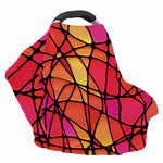 Stained Glass Mosaic Pattern Print Baby Seat Cover
