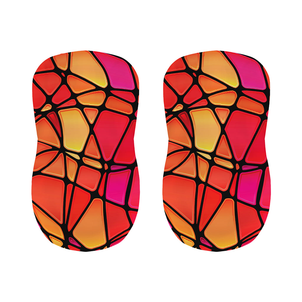 Stained Glass Mosaic Pattern Print Bar Stool Covers