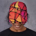 Stained Glass Mosaic Pattern Print Baseball Cap