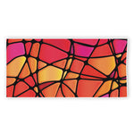 Stained Glass Mosaic Pattern Print Beach Towel