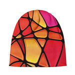 Stained Glass Mosaic Pattern Print Beanie