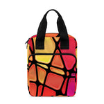 Stained Glass Mosaic Pattern Print Bible Tote Bag