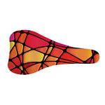 Stained Glass Mosaic Pattern Print Bicycle Seat Cover