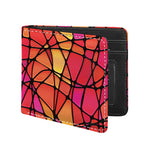 Stained Glass Mosaic Pattern Print Bifold Wallet