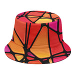 Stained Glass Mosaic Pattern Print Bucket Hat