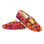 Stained Glass Mosaic Pattern Print Casual Shoes