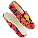 Stained Glass Mosaic Pattern Print Casual Shoes