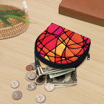 Stained Glass Mosaic Pattern Print Coin Purse