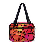 Stained Glass Mosaic Pattern Print Double Strap Bible Bag