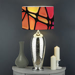 Stained Glass Mosaic Pattern Print Drum Lamp Shade
