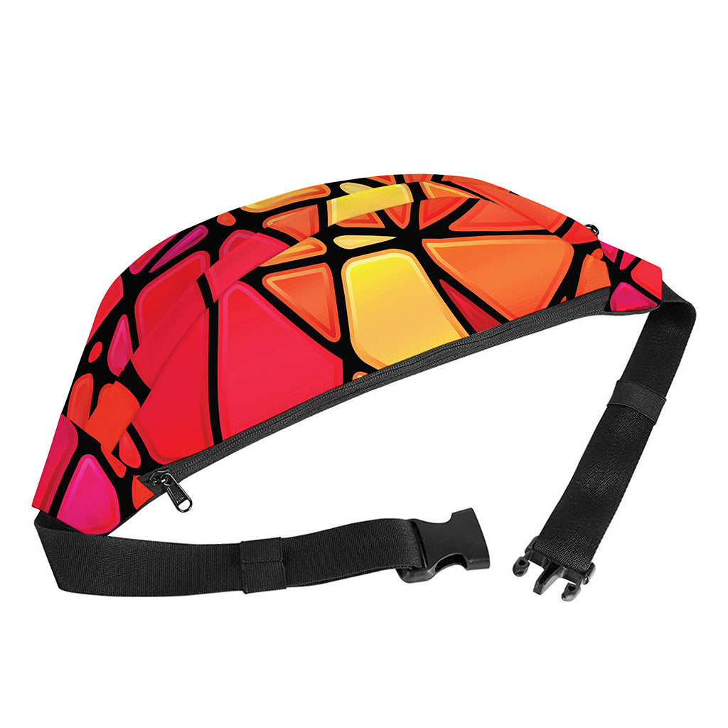 Stained Glass Mosaic Pattern Print Fanny Pack