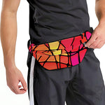 Stained Glass Mosaic Pattern Print Fanny Pack