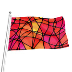 Stained Glass Mosaic Pattern Print Flag