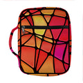 Stained Glass Mosaic Pattern Print Front Pocket Bible Bag