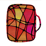 Stained Glass Mosaic Pattern Print Front Pocket Bible Bag