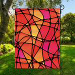 Stained Glass Mosaic Pattern Print Garden Flag