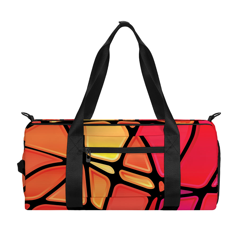 Stained Glass Mosaic Pattern Print Gym Bag