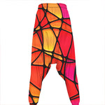 Stained Glass Mosaic Pattern Print Hammer Pants