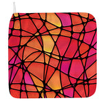 Stained Glass Mosaic Pattern Print Hand Towel