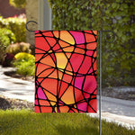 Stained Glass Mosaic Pattern Print House Flag