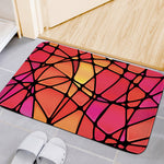 Stained Glass Mosaic Pattern Print Indoor Door Mat