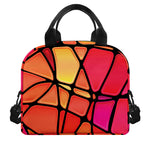 Stained Glass Mosaic Pattern Print Insulated Lunch Bag