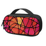 Stained Glass Mosaic Pattern Print Insulin Cooler Travel Case