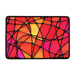 Stained Glass Mosaic Pattern Print Kitchen Mat