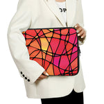 Stained Glass Mosaic Pattern Print Laptop Sleeve