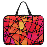 Stained Glass Mosaic Pattern Print Laptop Sleeve With Handle