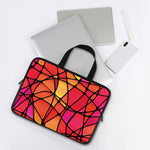 Stained Glass Mosaic Pattern Print Laptop Sleeve With Handle