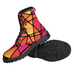 Stained Glass Mosaic Pattern Print Backpack