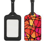 Stained Glass Mosaic Pattern Print Luggage Tag