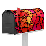 Stained Glass Mosaic Pattern Print Mailbox Cover