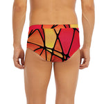 Stained Glass Mosaic Pattern Print Men's Briefs