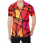 Stained Glass Mosaic Pattern Print Men's Shirt