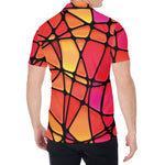 Stained Glass Mosaic Pattern Print Men's Shirt