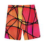 Stained Glass Mosaic Pattern Print Men's Sports Shorts