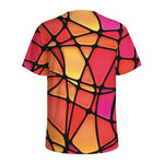 Stained Glass Mosaic Pattern Print Men's Sports T-Shirt