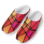 Stained Glass Mosaic Pattern Print Mesh Casual Shoes