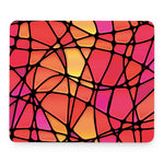 Stained Glass Mosaic Pattern Print Mouse Pad