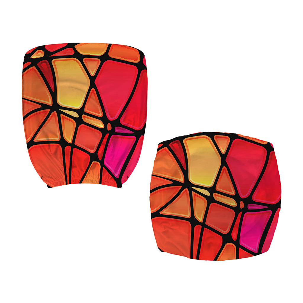 Stained Glass Mosaic Pattern Print Office Chair Cover