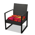 Stained Glass Mosaic Pattern Print Outdoor Seat Cushion Cover