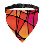 Stained Glass Mosaic Pattern Print Over The Collar Dog Bandana